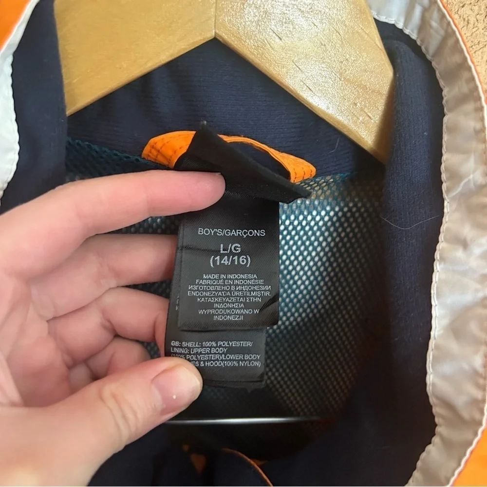 The North Face Boundary Tri Climate Ski Jacket (Outer Only) Orange Boy’s Size L